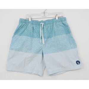 Chubbies‎ Mens Blue White Dotted Gradient Swim Trunks XXL Pineapple Patch